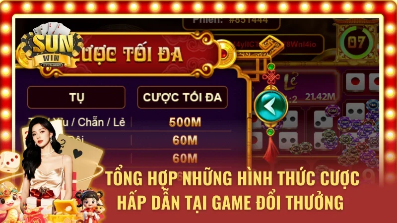 Những hình thức cược phổ biến trong game Sicbo