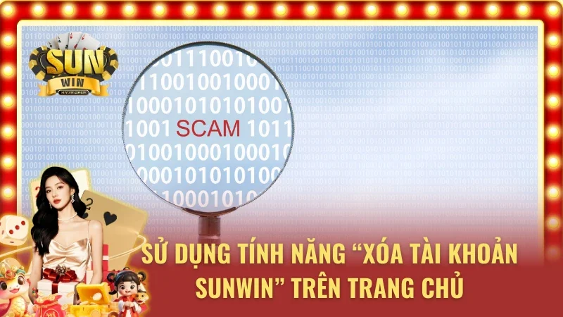 Sử dụng tính năng “Xóa tài khoản” trên trang chủ